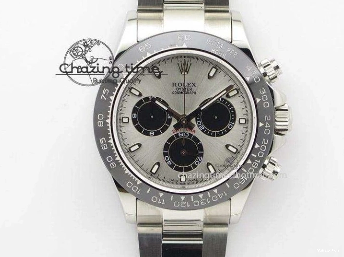 Best 40mm N6F Skeleton Black DD4801 Daytona Dial Gray Diw 1:1 Strap Edition Nylon 1126